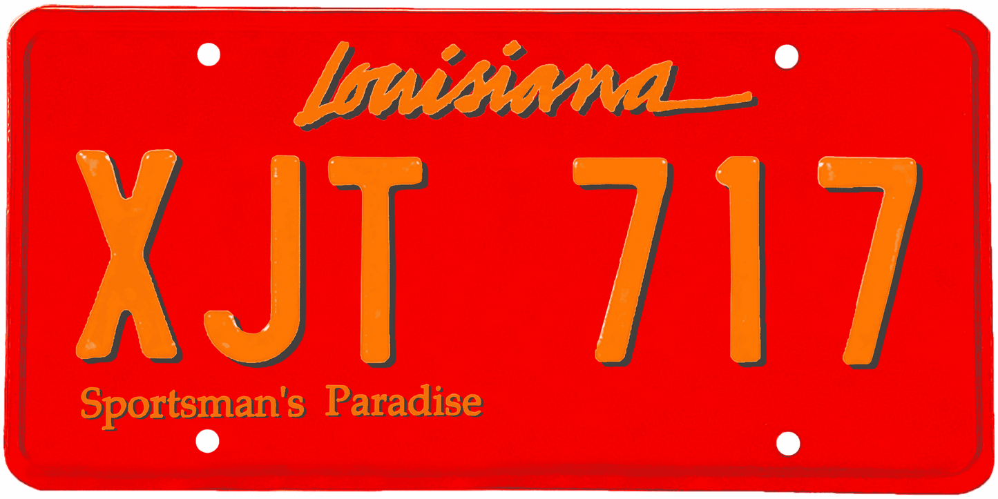 Louisiana License Plate Wrap Kit