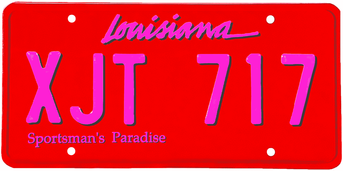 Louisiana License Plate Wrap Kit