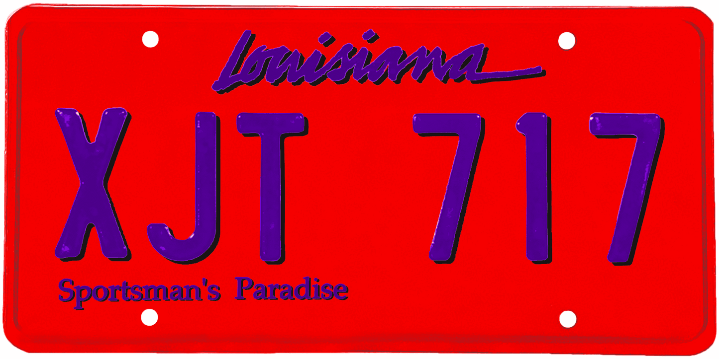 Louisiana License Plate Wrap Kit