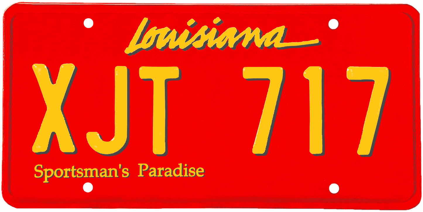 Louisiana License Plate Wrap Kit