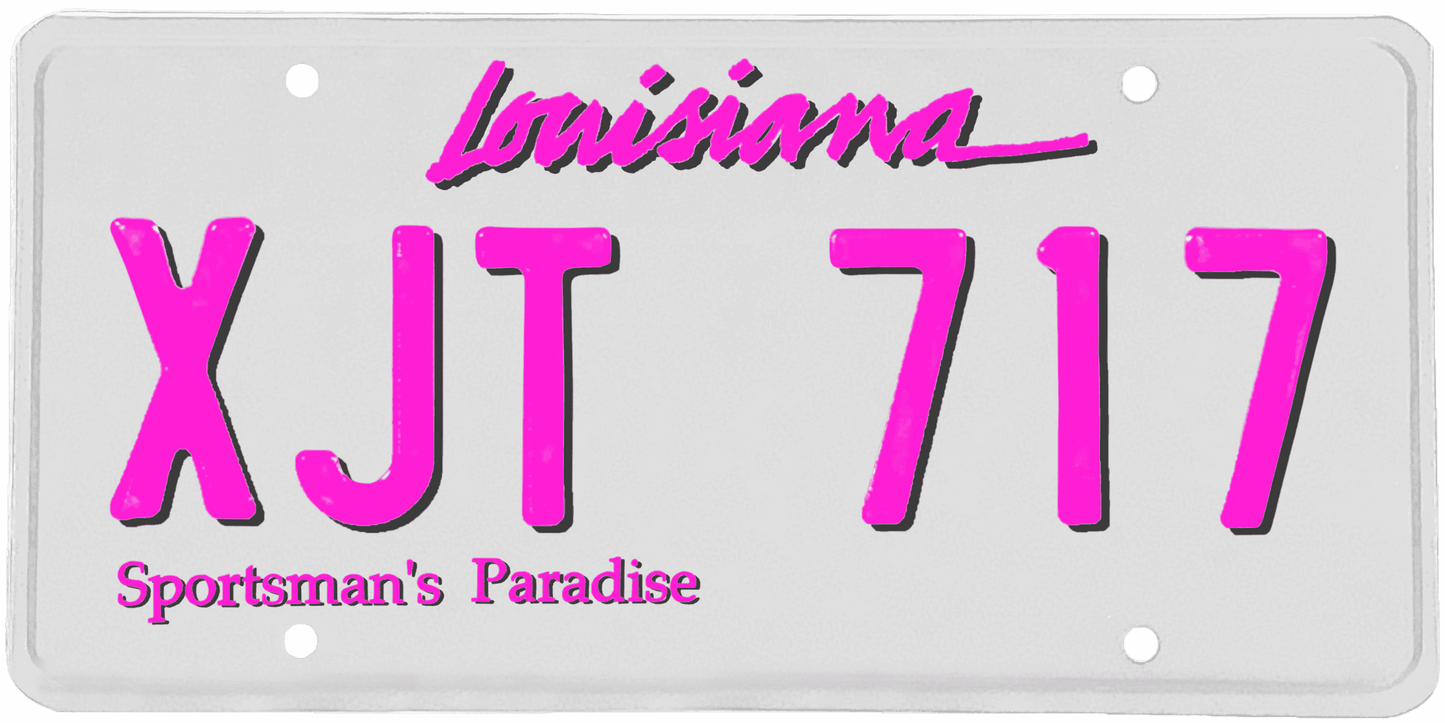 Louisiana License Plate Wrap Kit