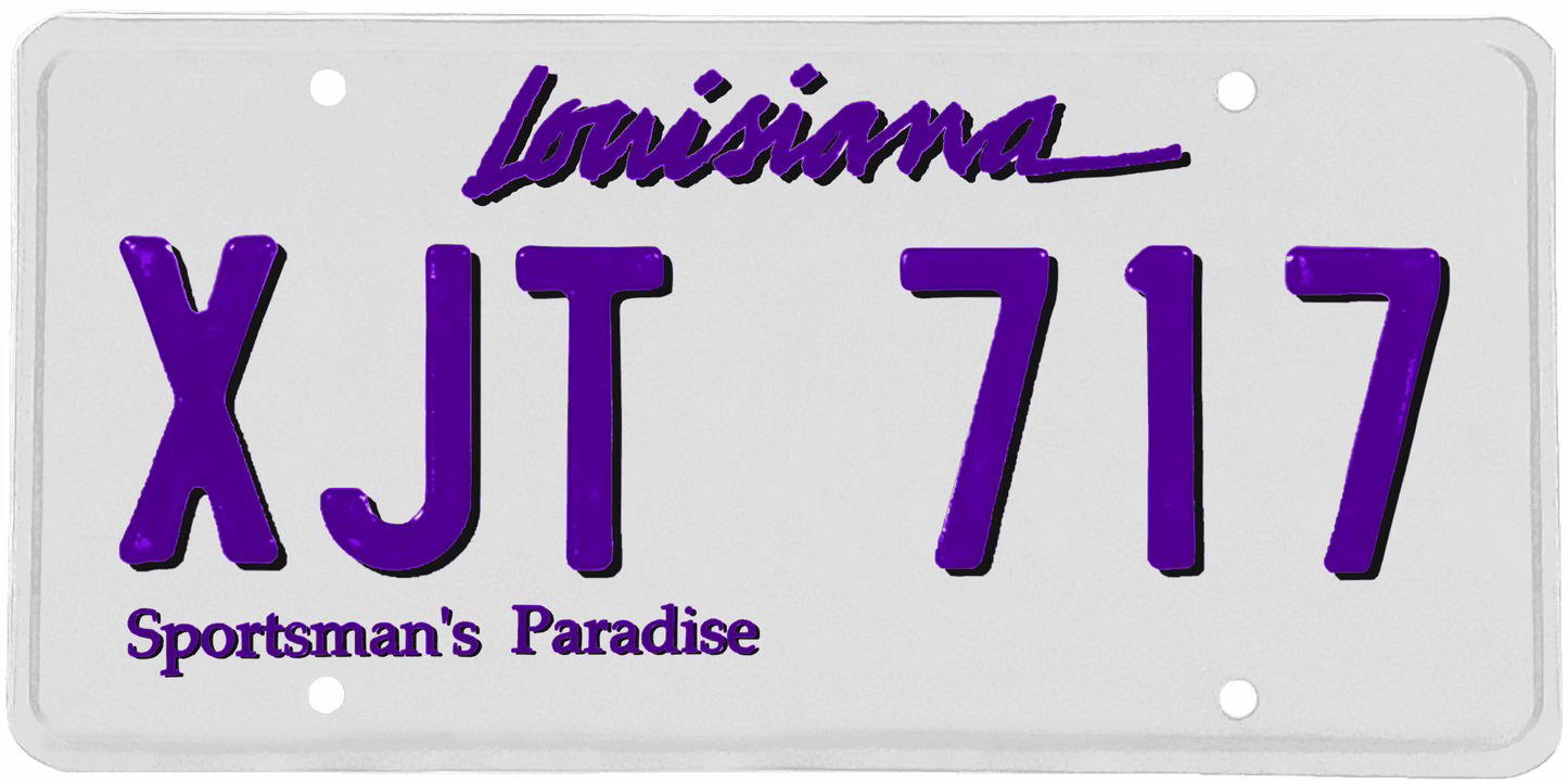 Louisiana License Plate Wrap Kit