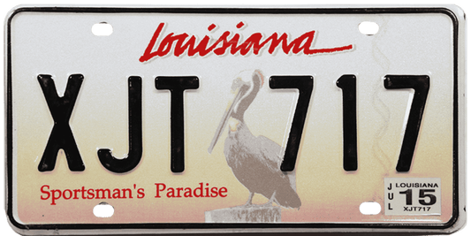 Louisiana License Plate Wrap Kit