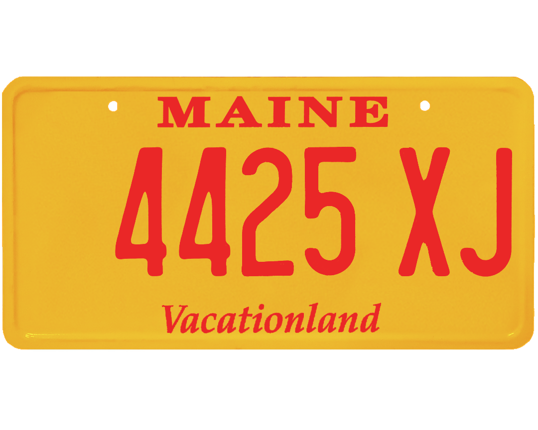 Maine License Plate Wrap Kit