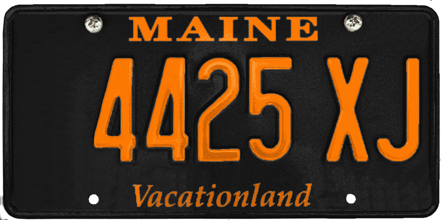 Maine License Plate Wrap Kit