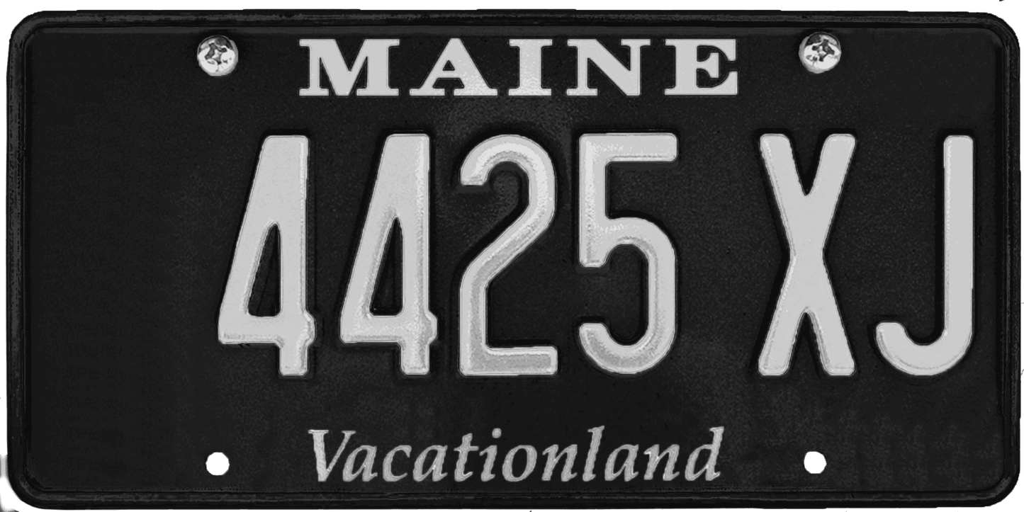 Maine License Plate Wrap Kit