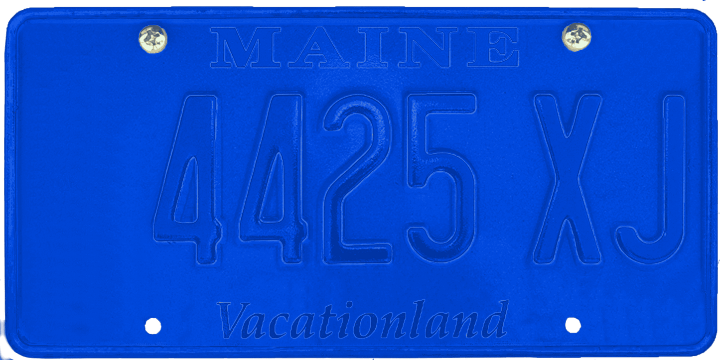 Maine License Plate Wrap Kit