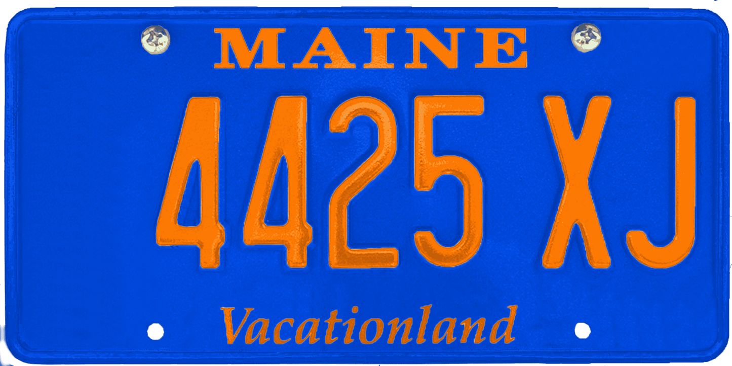 Maine License Plate Wrap Kit