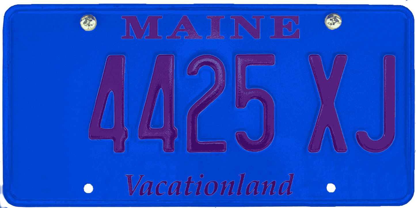 Maine License Plate Wrap Kit