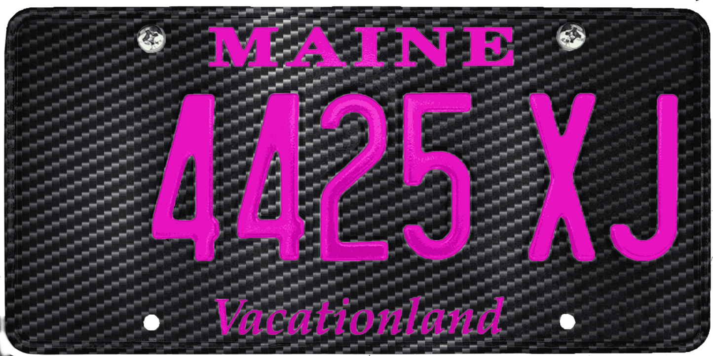 Maine License Plate Wrap Kit