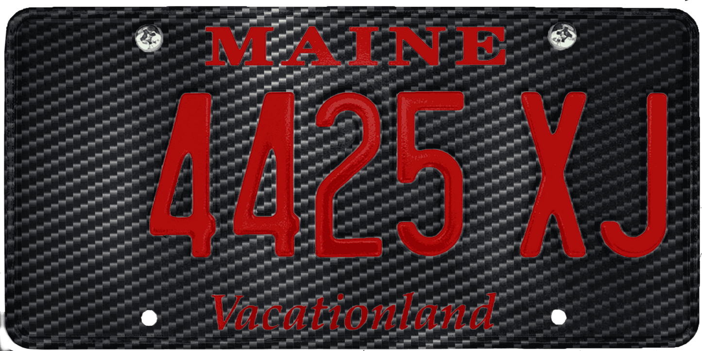 Maine License Plate Wrap Kit