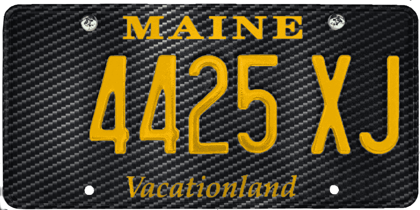 Maine License Plate Wrap Kit