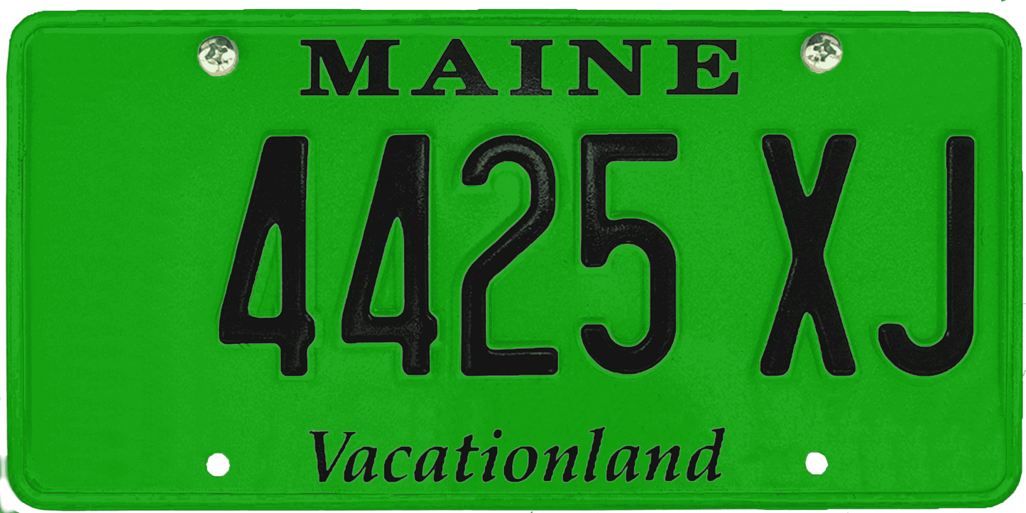 Maine License Plate Wrap Kit