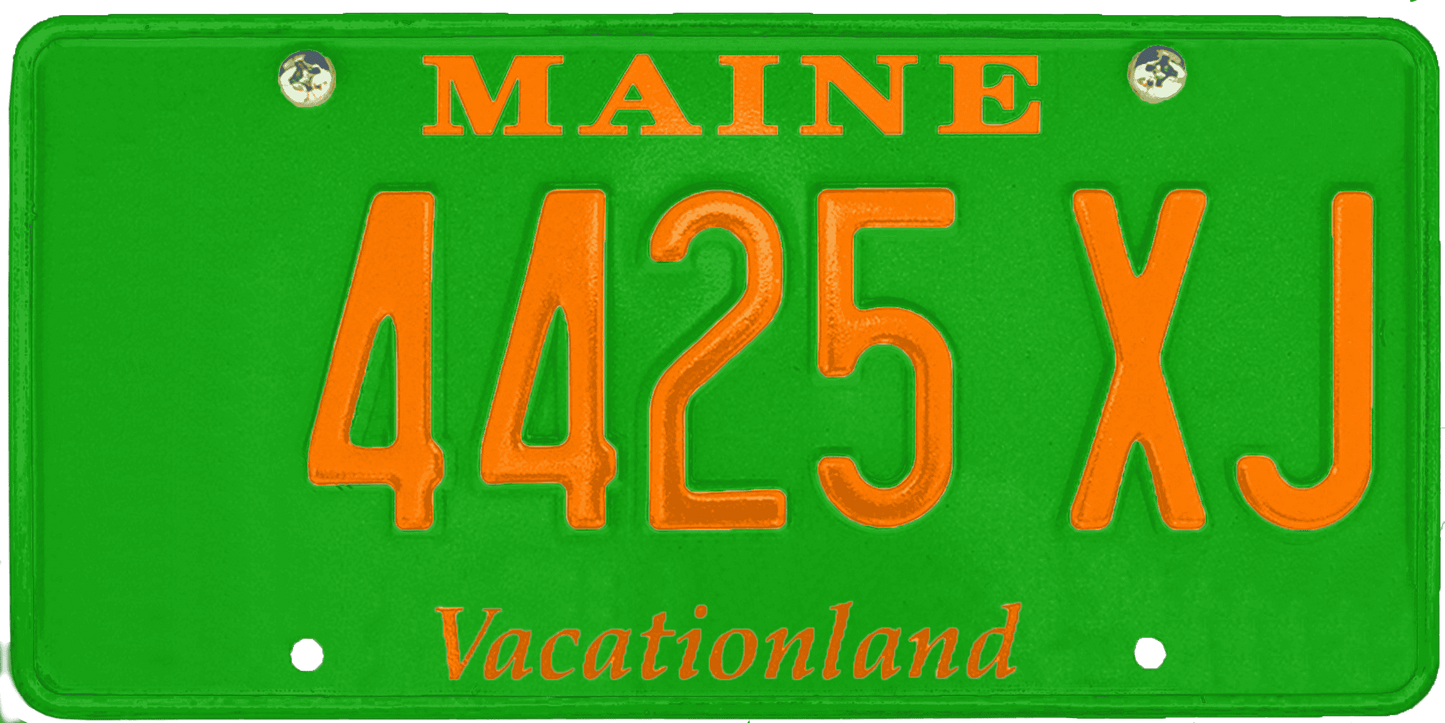 Maine License Plate Wrap Kit