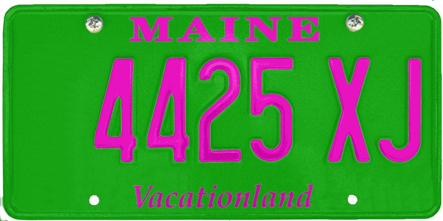 Maine License Plate Wrap Kit