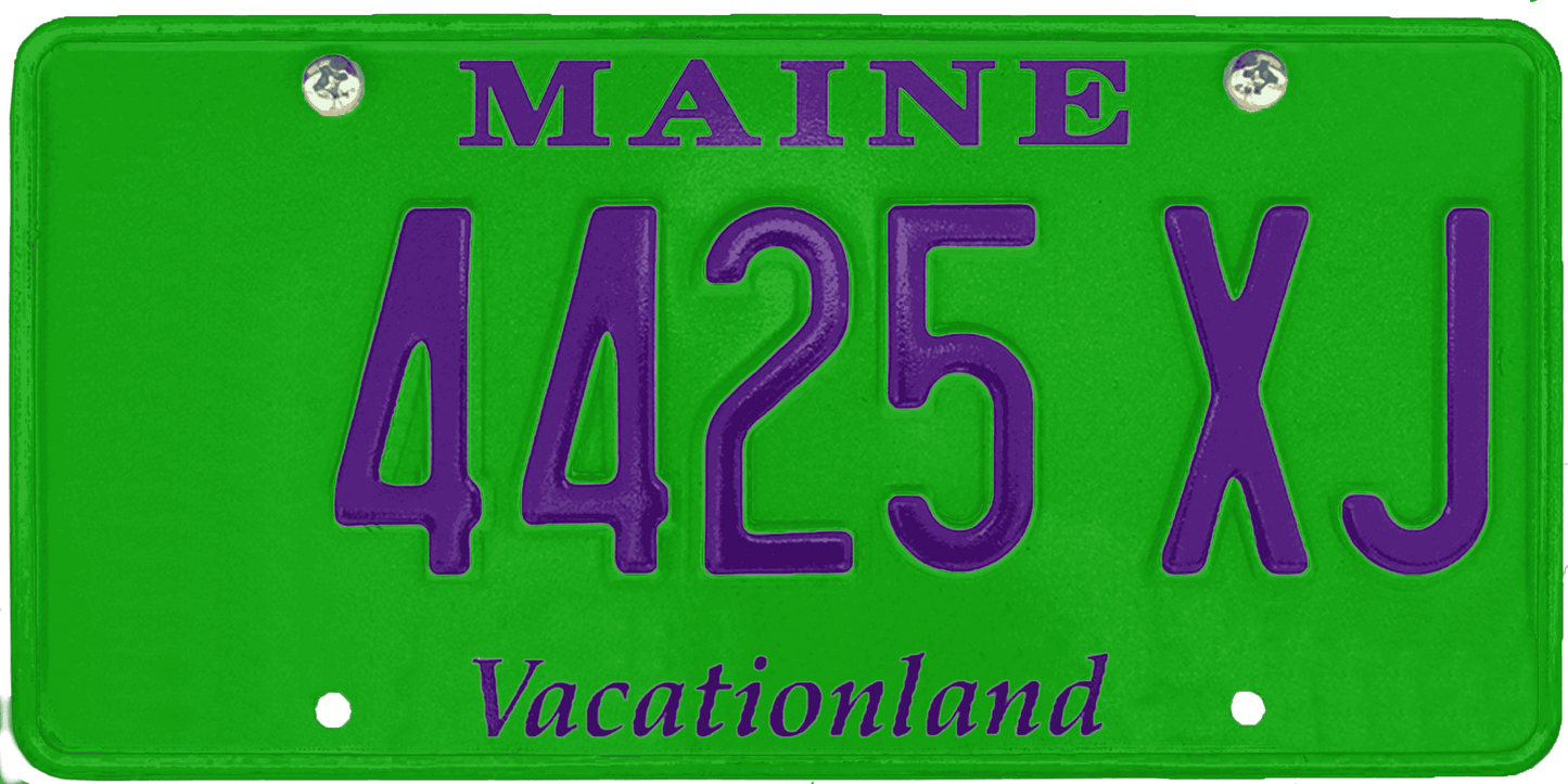 Maine License Plate Wrap Kit