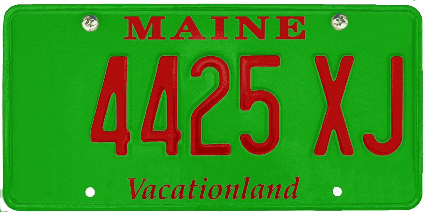 Maine License Plate Wrap Kit