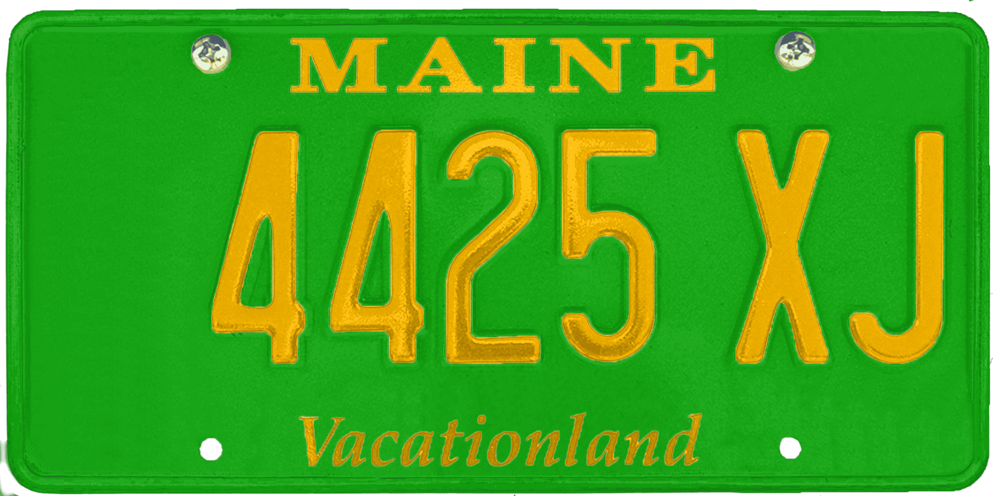 Maine License Plate Wrap Kit