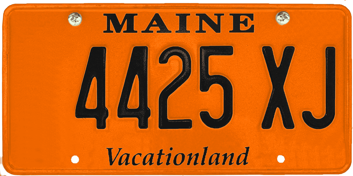 Maine License Plate Wrap Kit