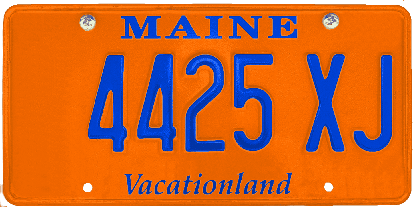 Maine License Plate Wrap Kit