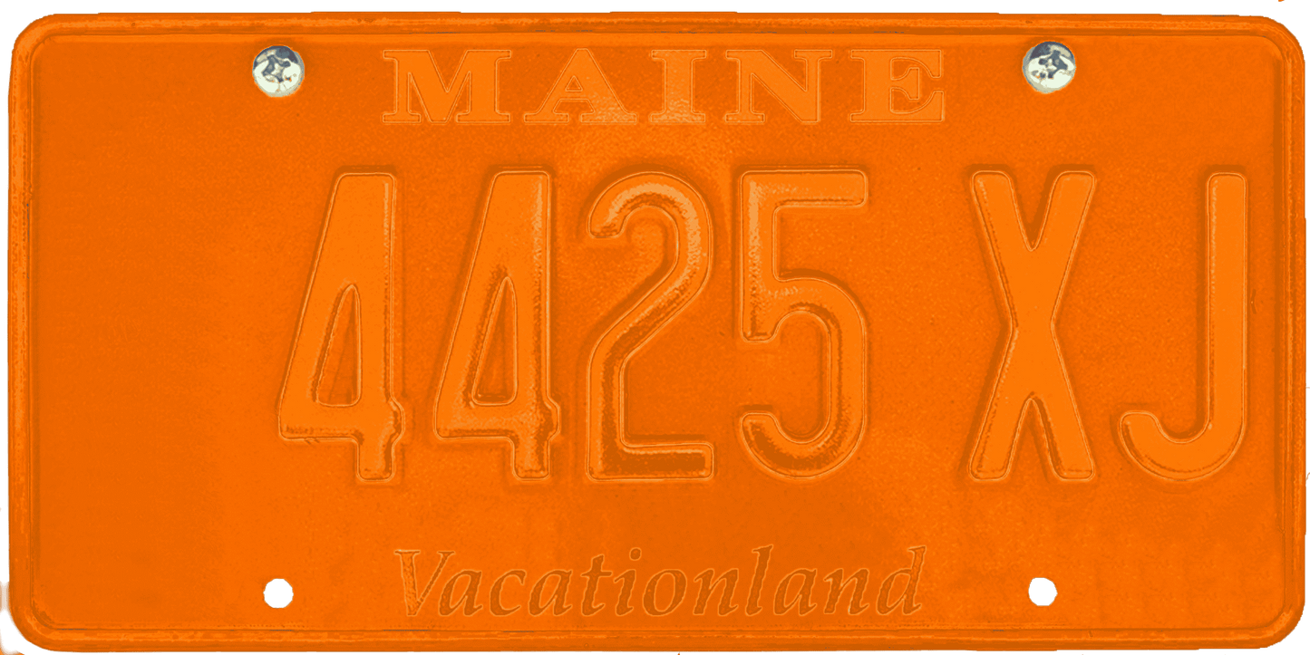 Maine License Plate Wrap Kit