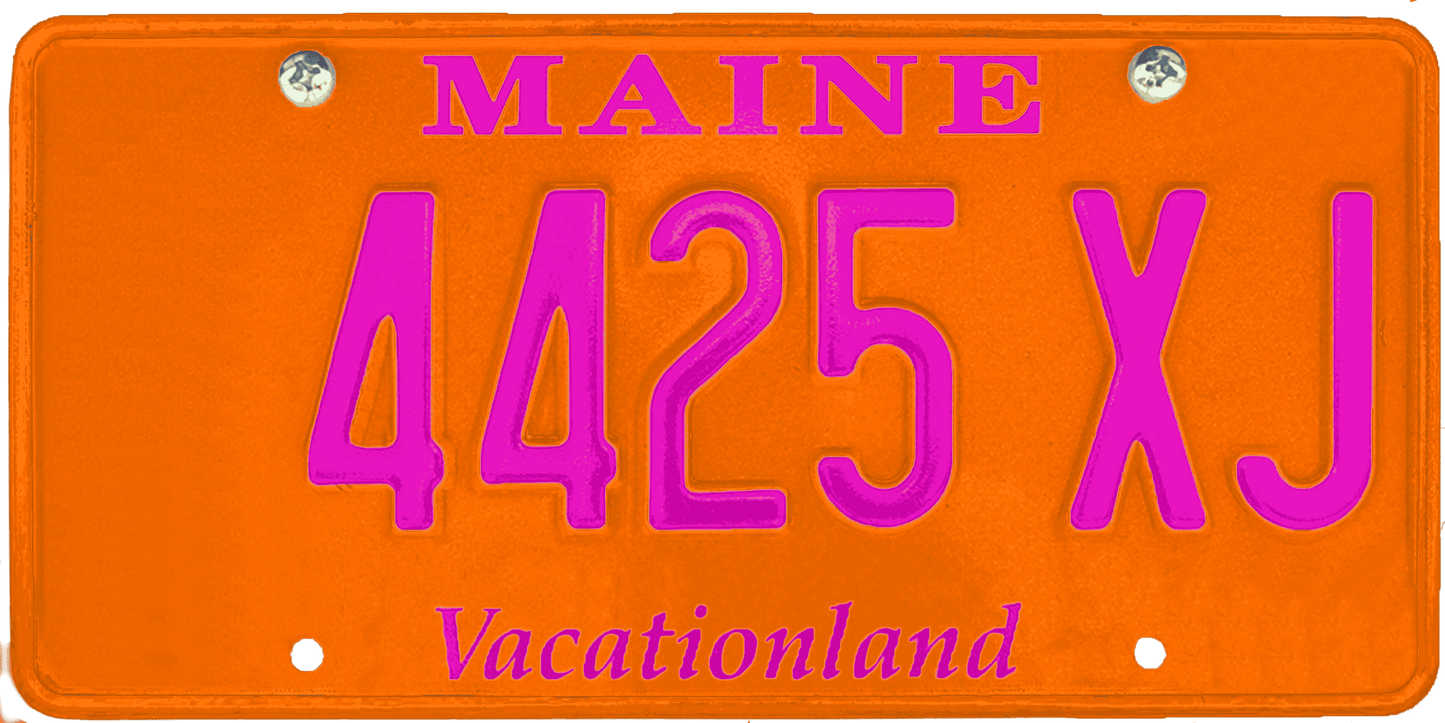 Maine License Plate Wrap Kit