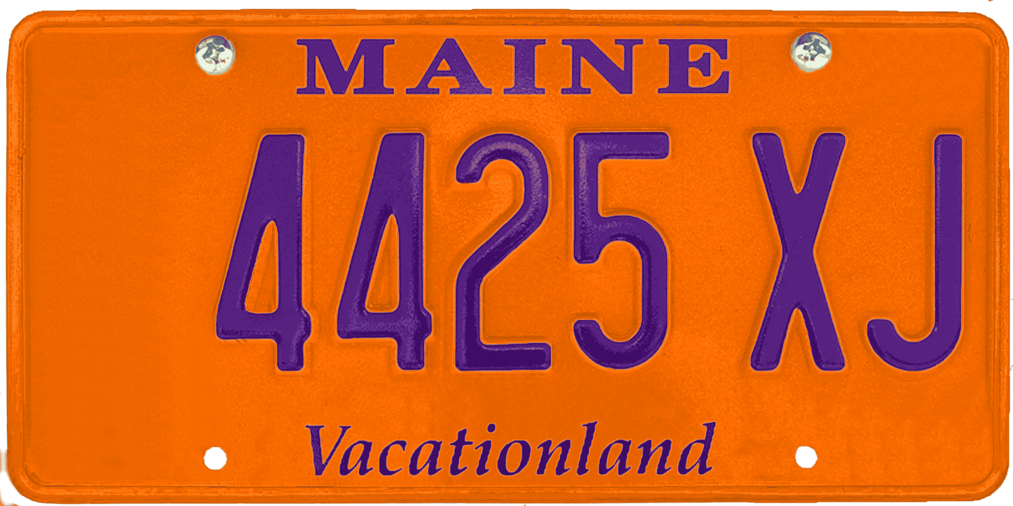 Maine License Plate Wrap Kit