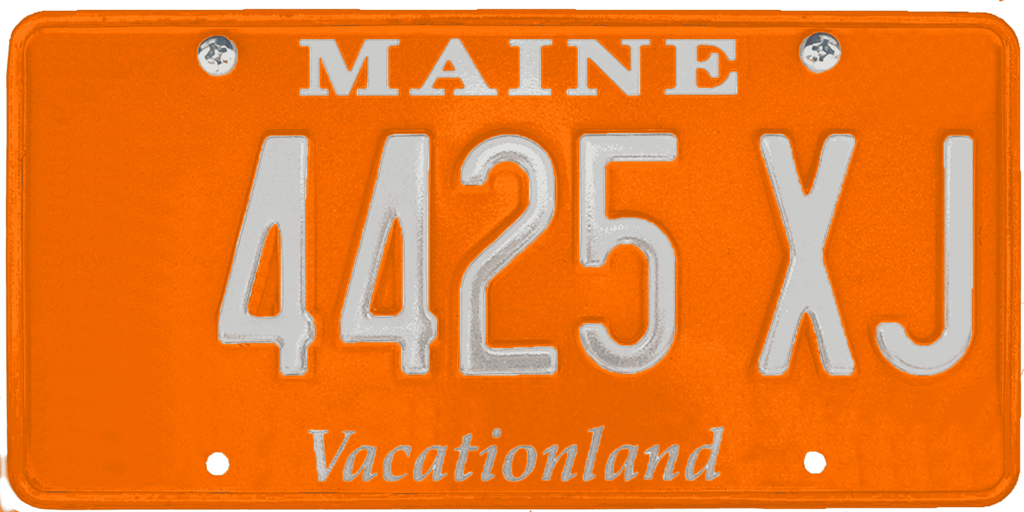 Maine License Plate Wrap Kit