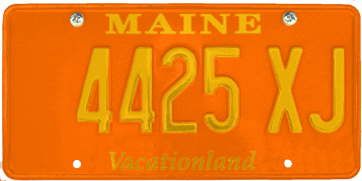 Maine License Plate Wrap Kit