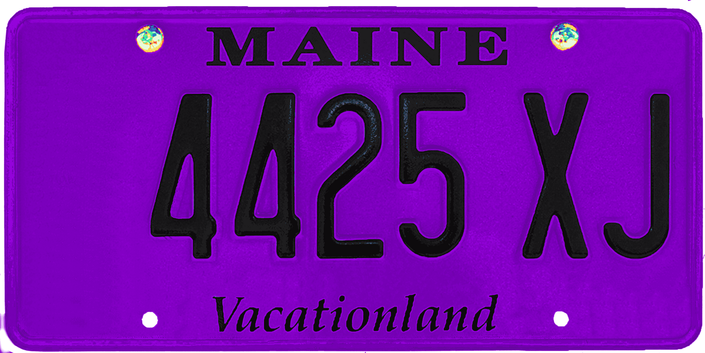 Maine License Plate Wrap Kit