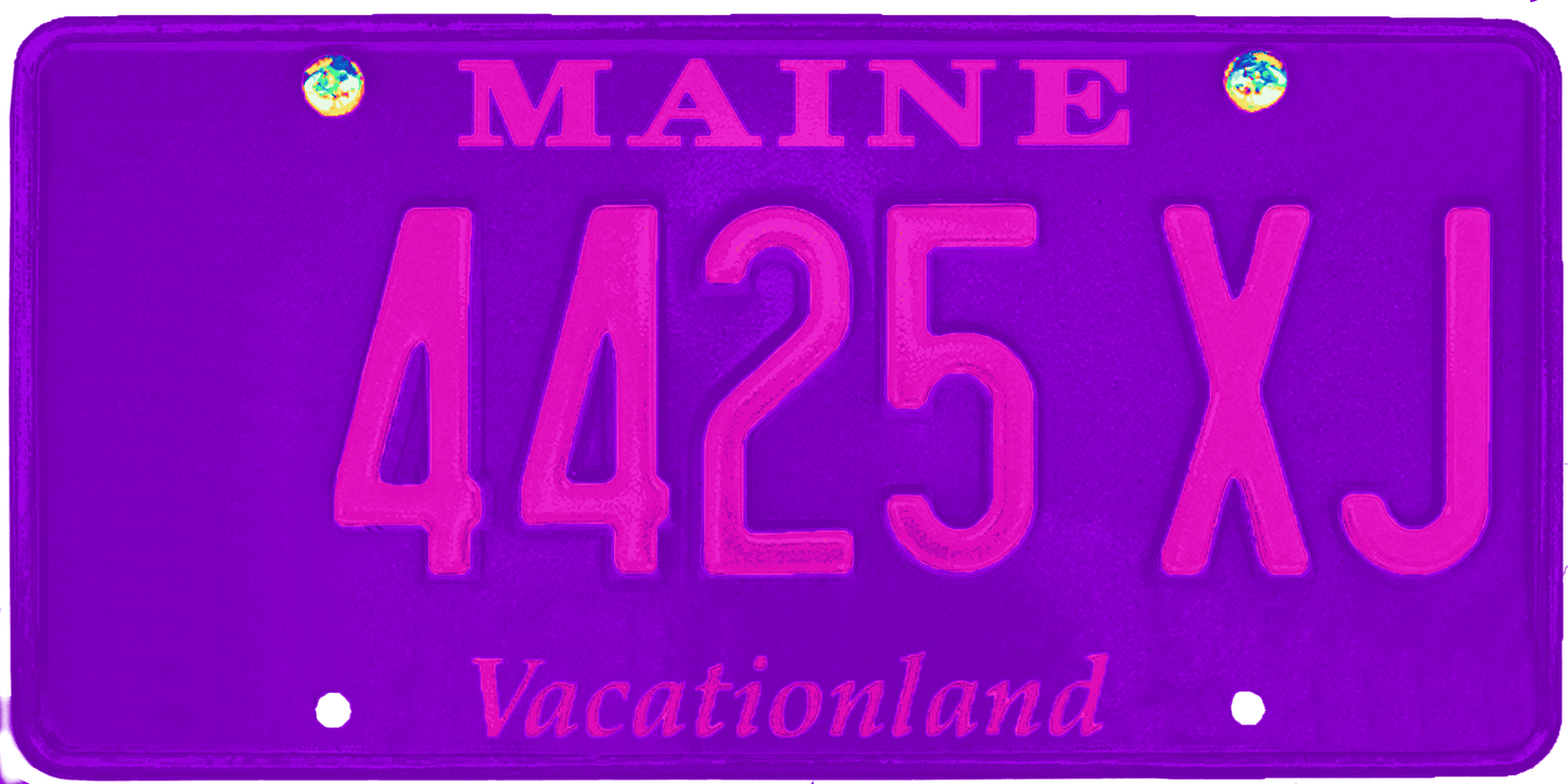 Maine License Plate Wrap Kit