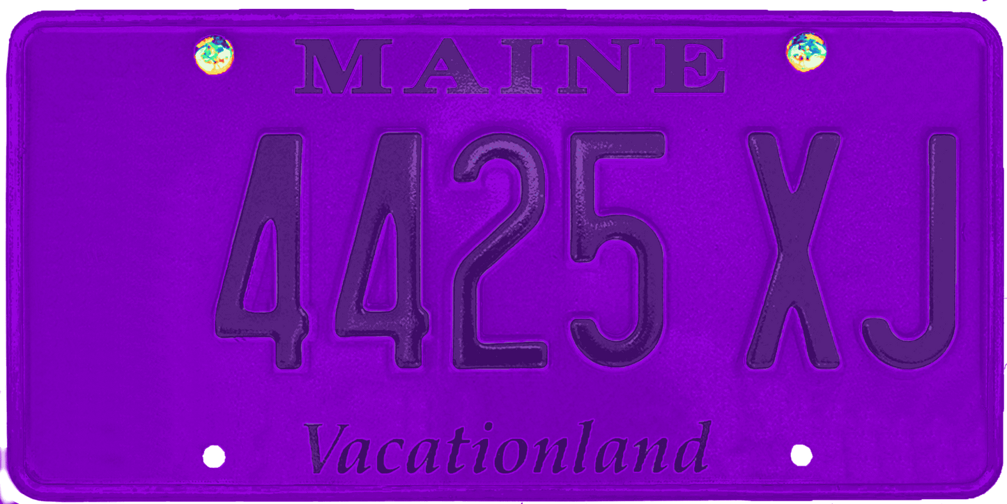 Maine License Plate Wrap Kit