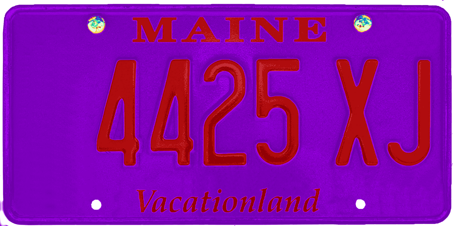 Maine License Plate Wrap Kit