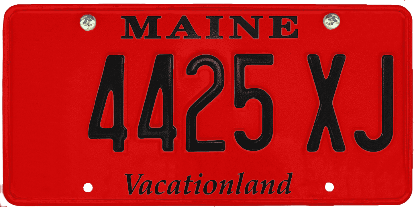 Maine License Plate Wrap Kit