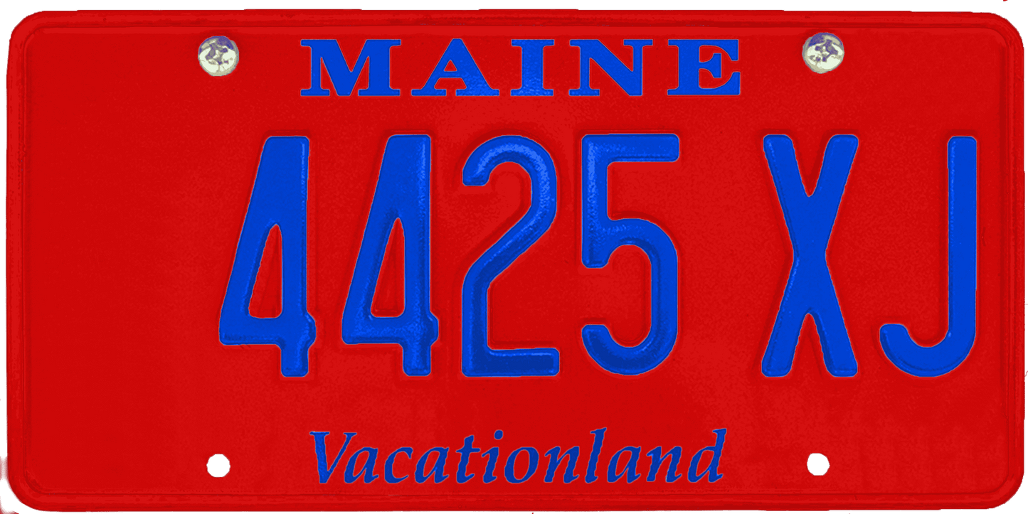 Maine License Plate Wrap Kit