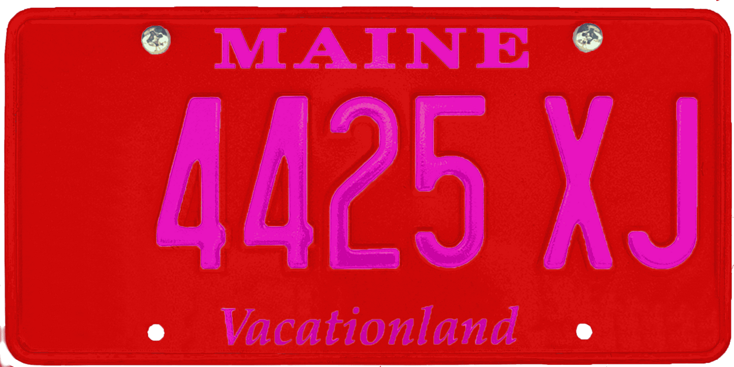 Maine License Plate Wrap Kit