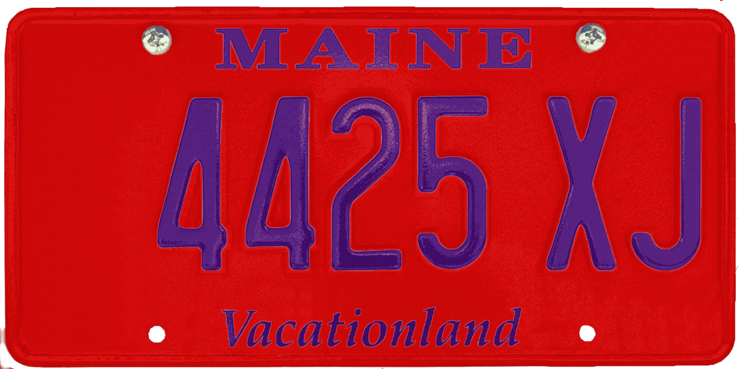 Maine License Plate Wrap Kit