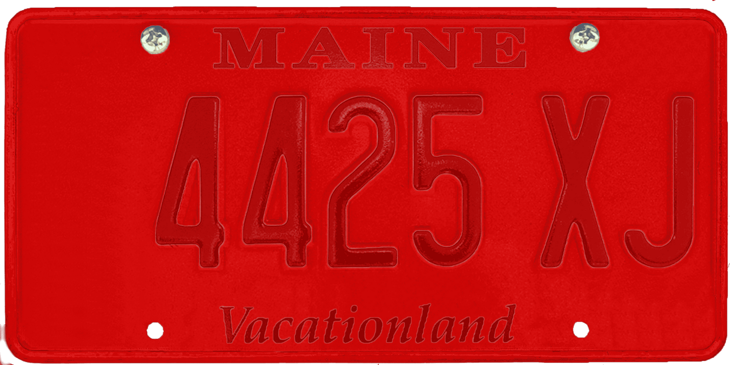 Maine License Plate Wrap Kit