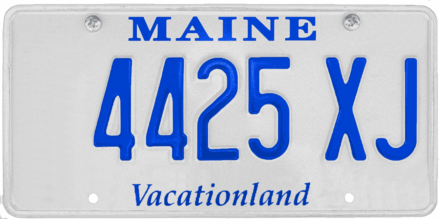 Maine License Plate Wrap Kit