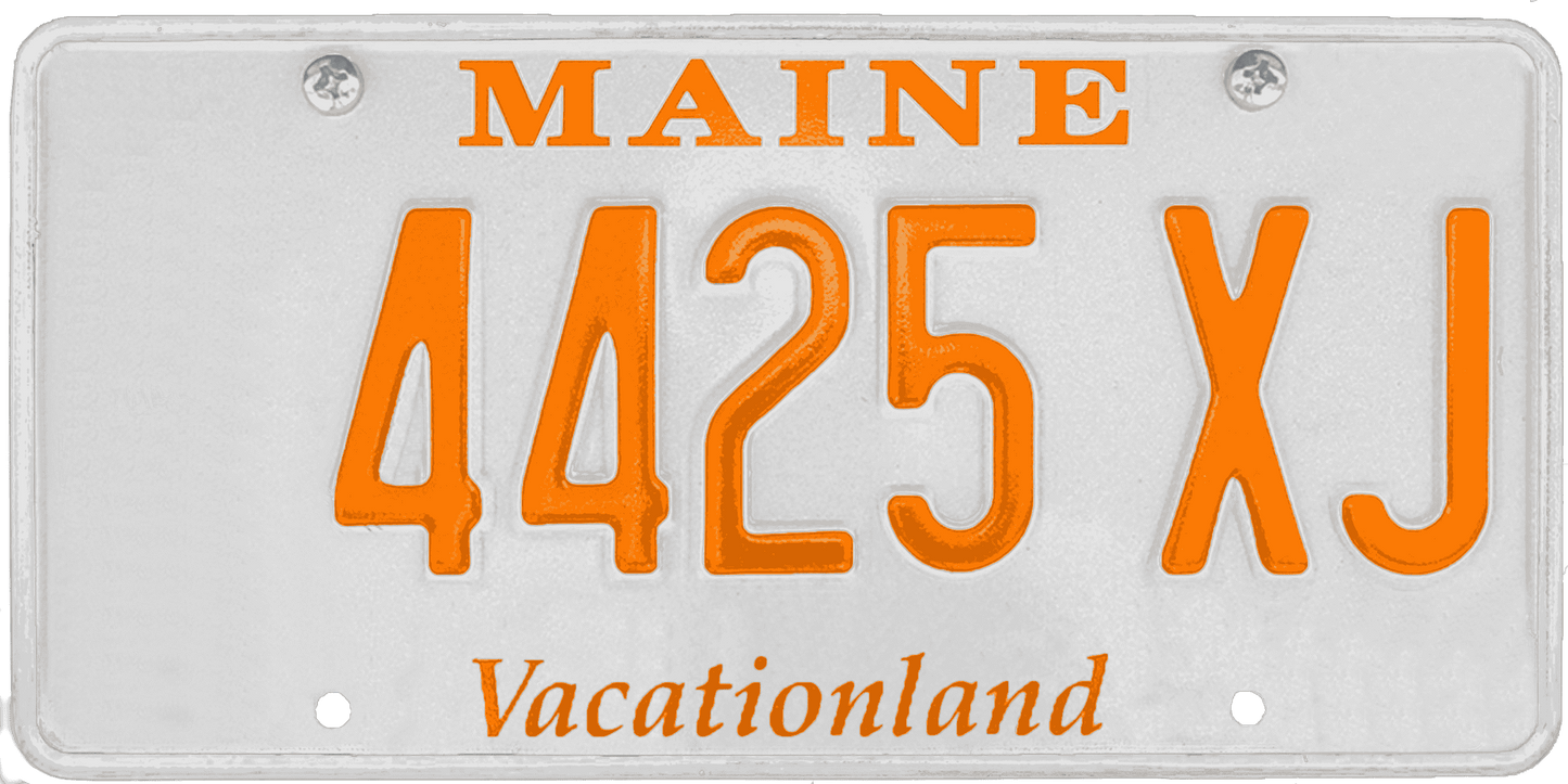 Maine License Plate Wrap Kit