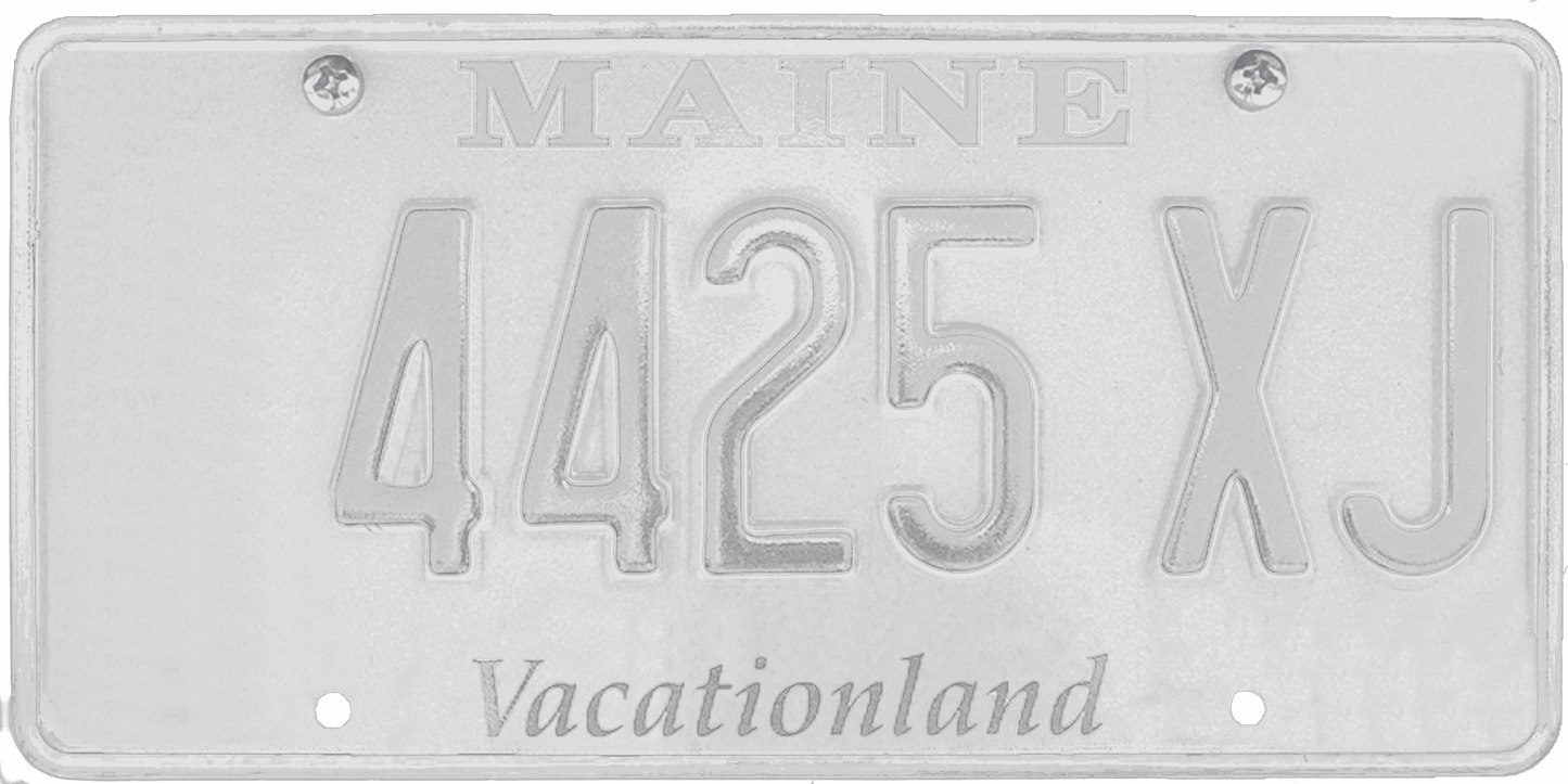 Maine License Plate Wrap Kit