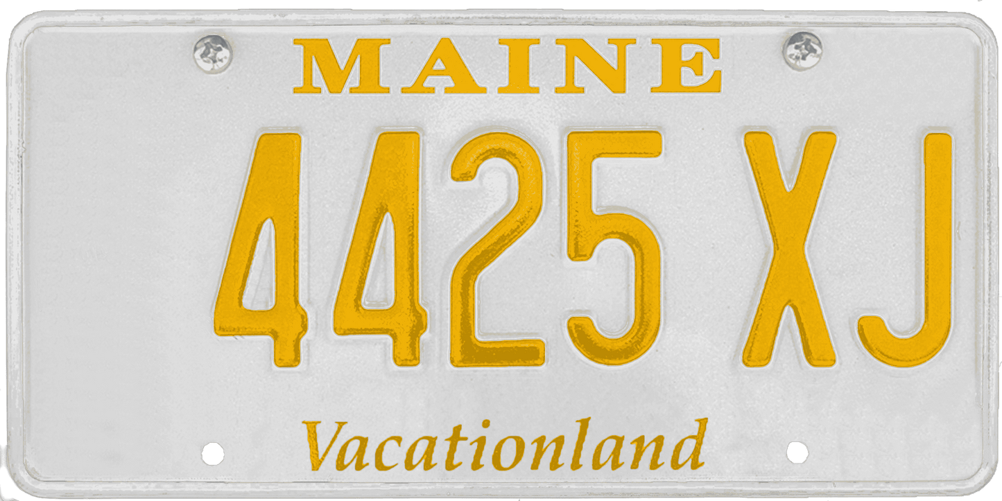 Maine License Plate Wrap Kit