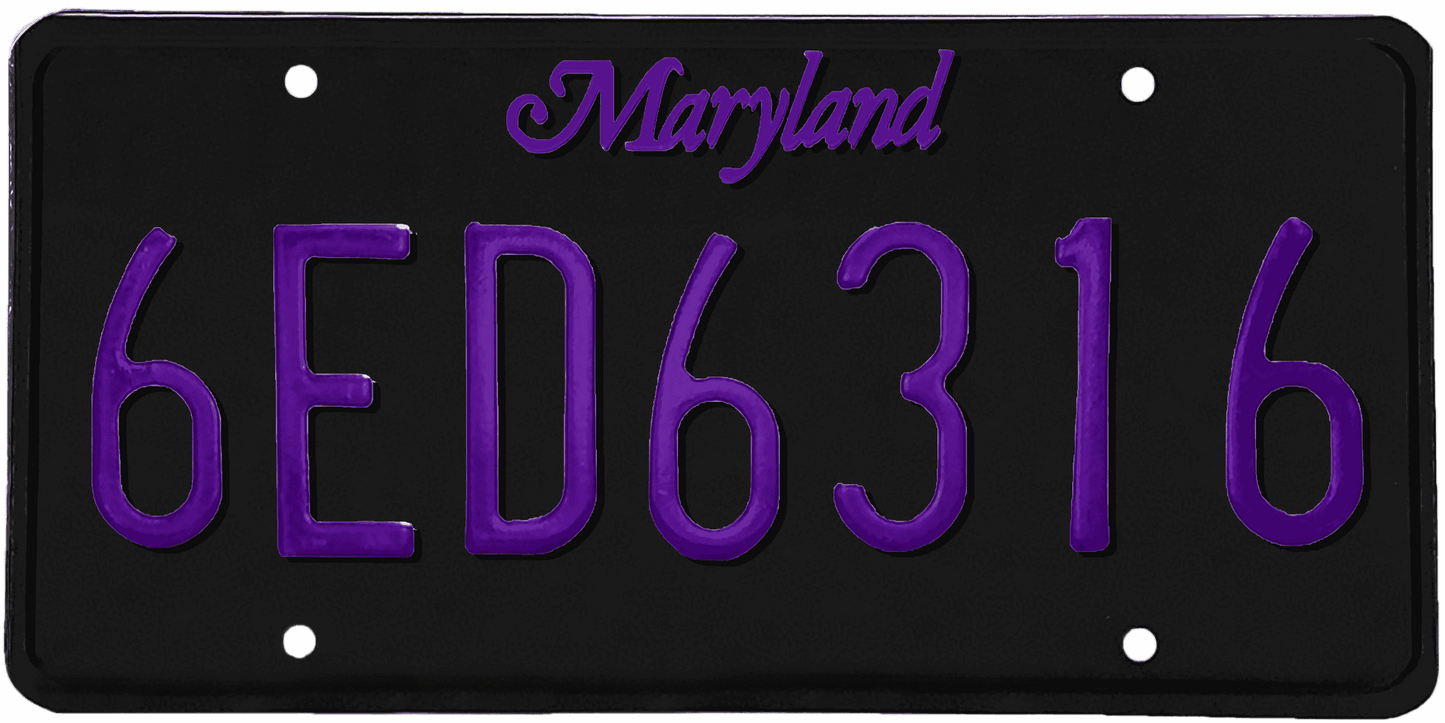 Maryland License Plate Wrap Kit