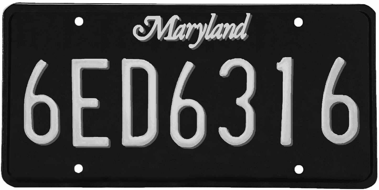 Maryland License Plate Wrap Kit