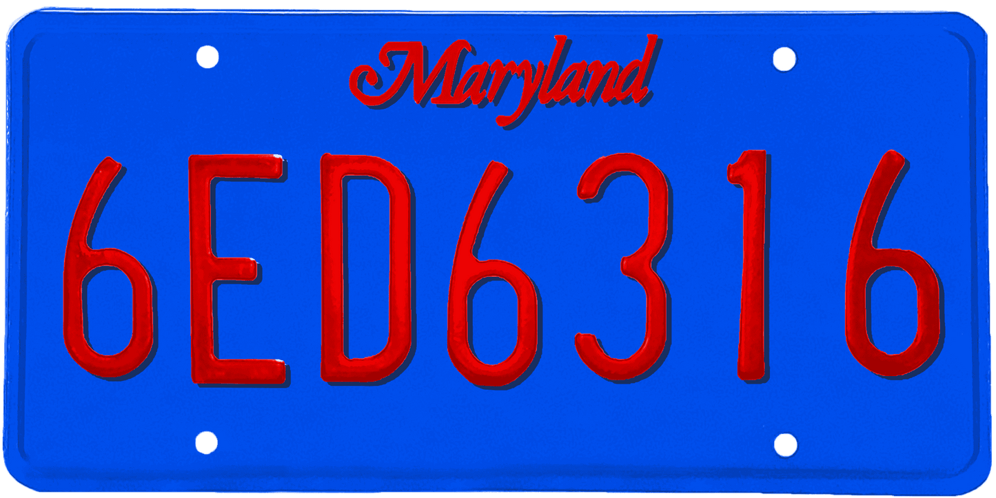 Maryland License Plate Wrap Kit