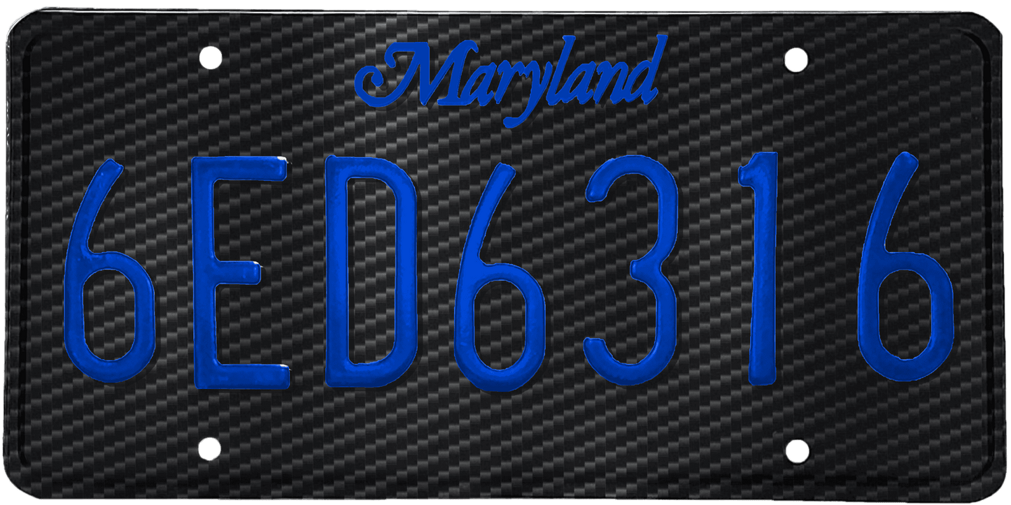 Maryland License Plate Wrap Kit