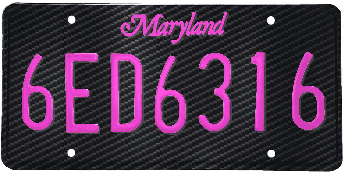 Maryland License Plate Wrap Kit