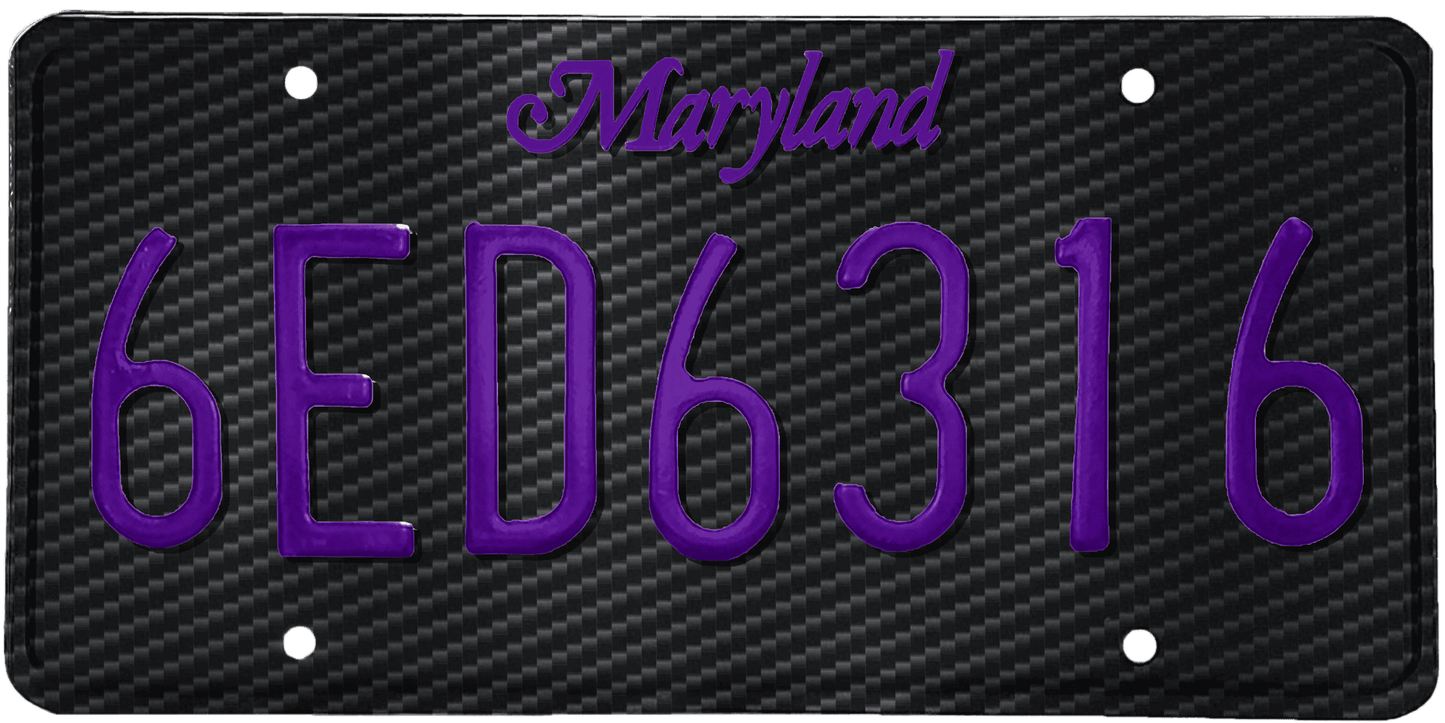 Maryland License Plate Wrap Kit