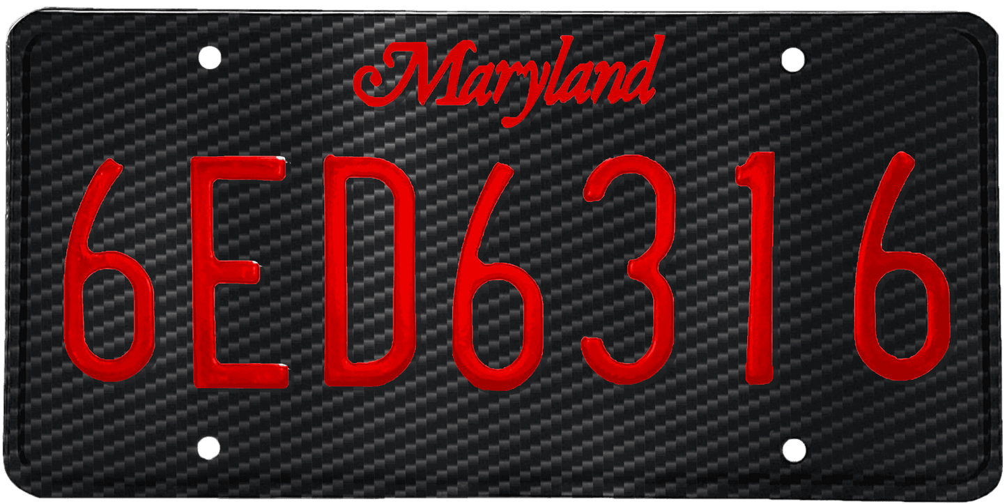 Maryland License Plate Wrap Kit