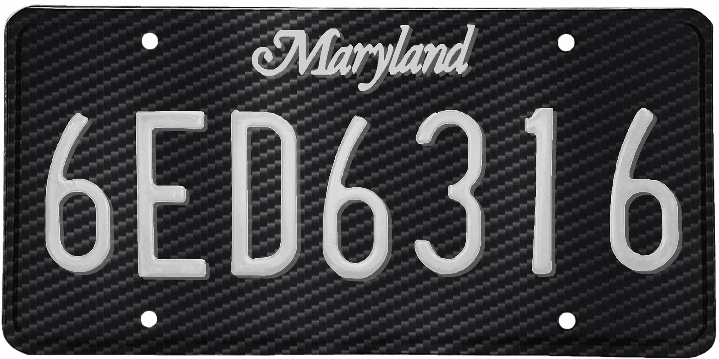 Maryland License Plate Wrap Kit